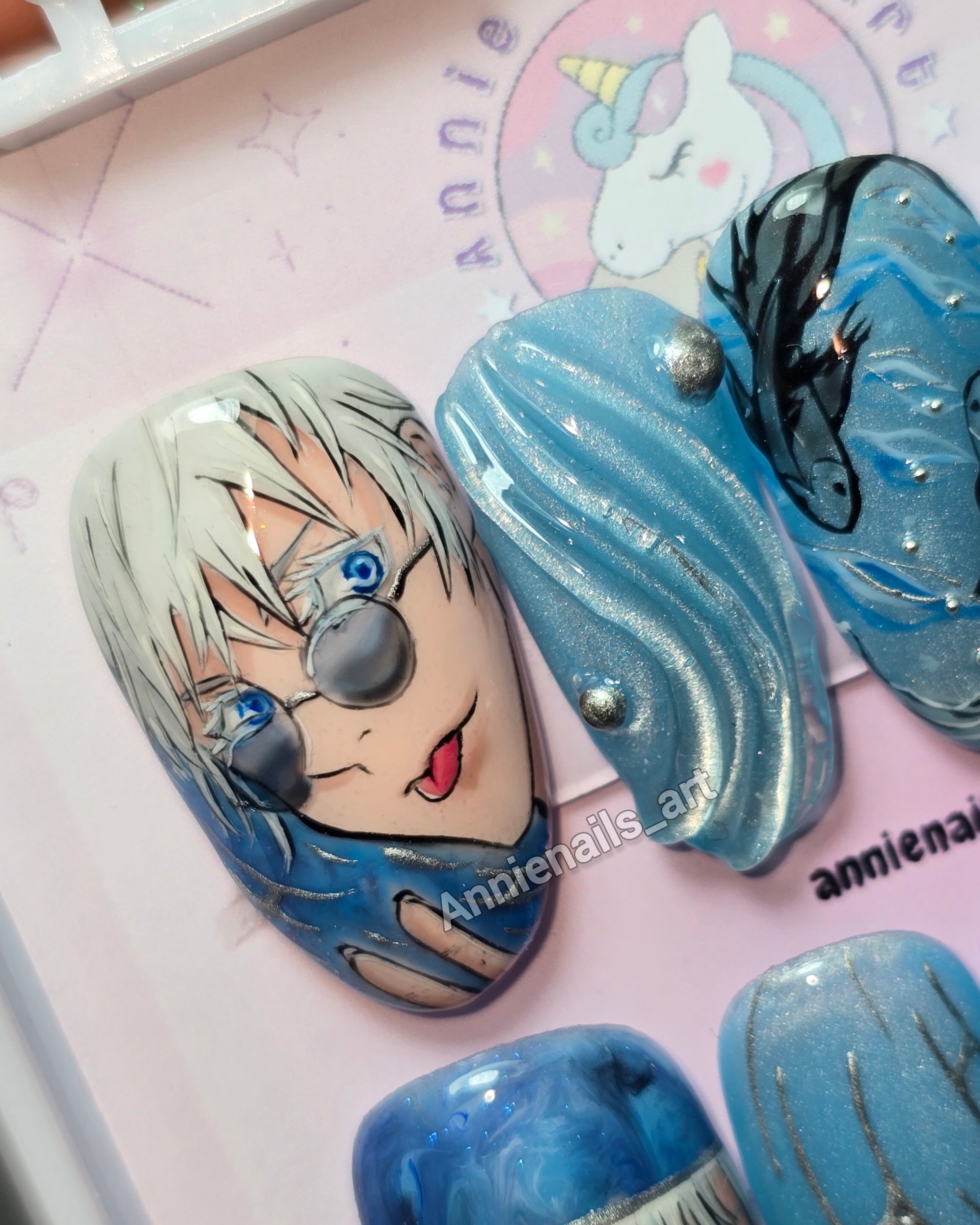 Uñas Gojo Jujutsu Kaisen