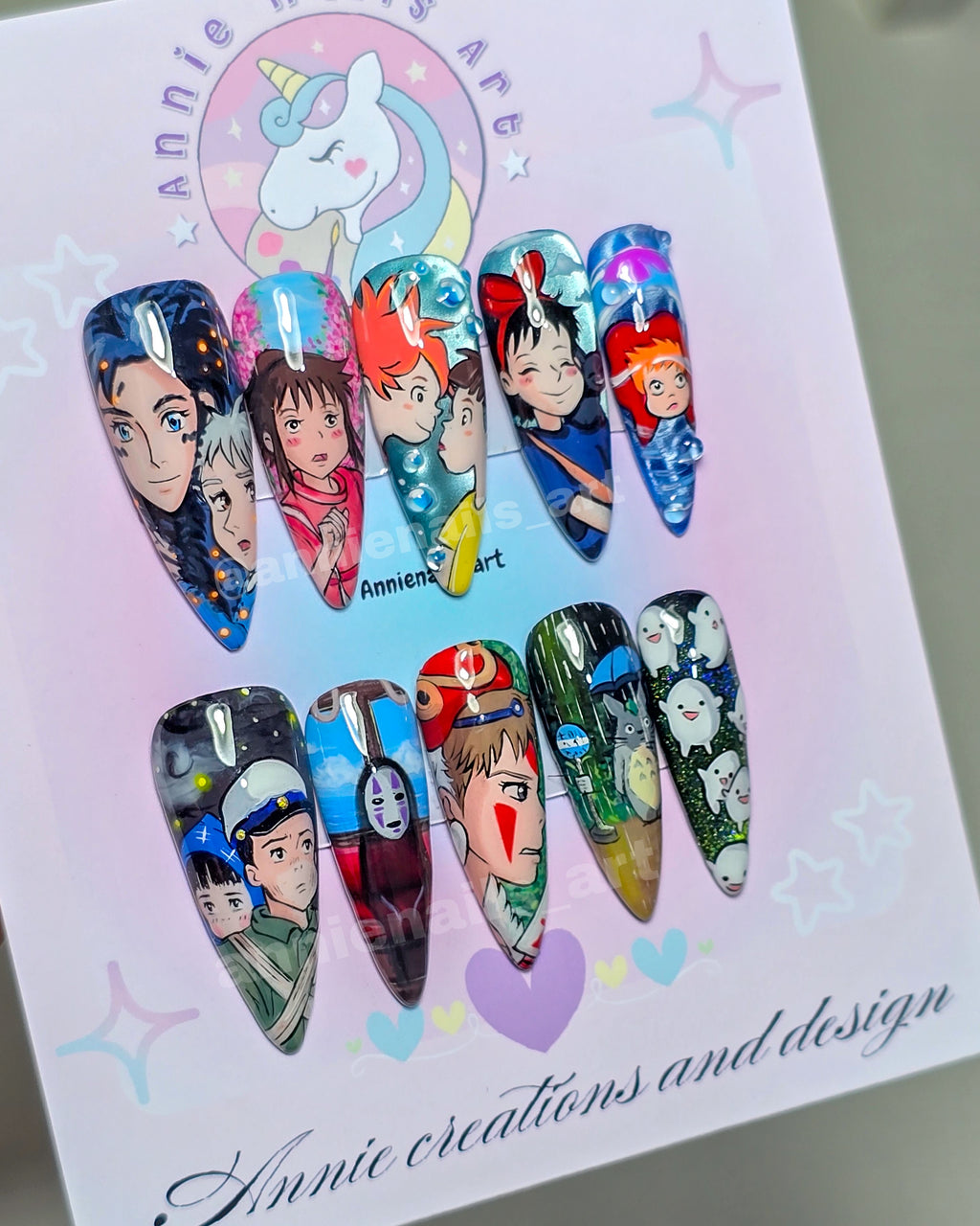 Uñas Studio Ghibli