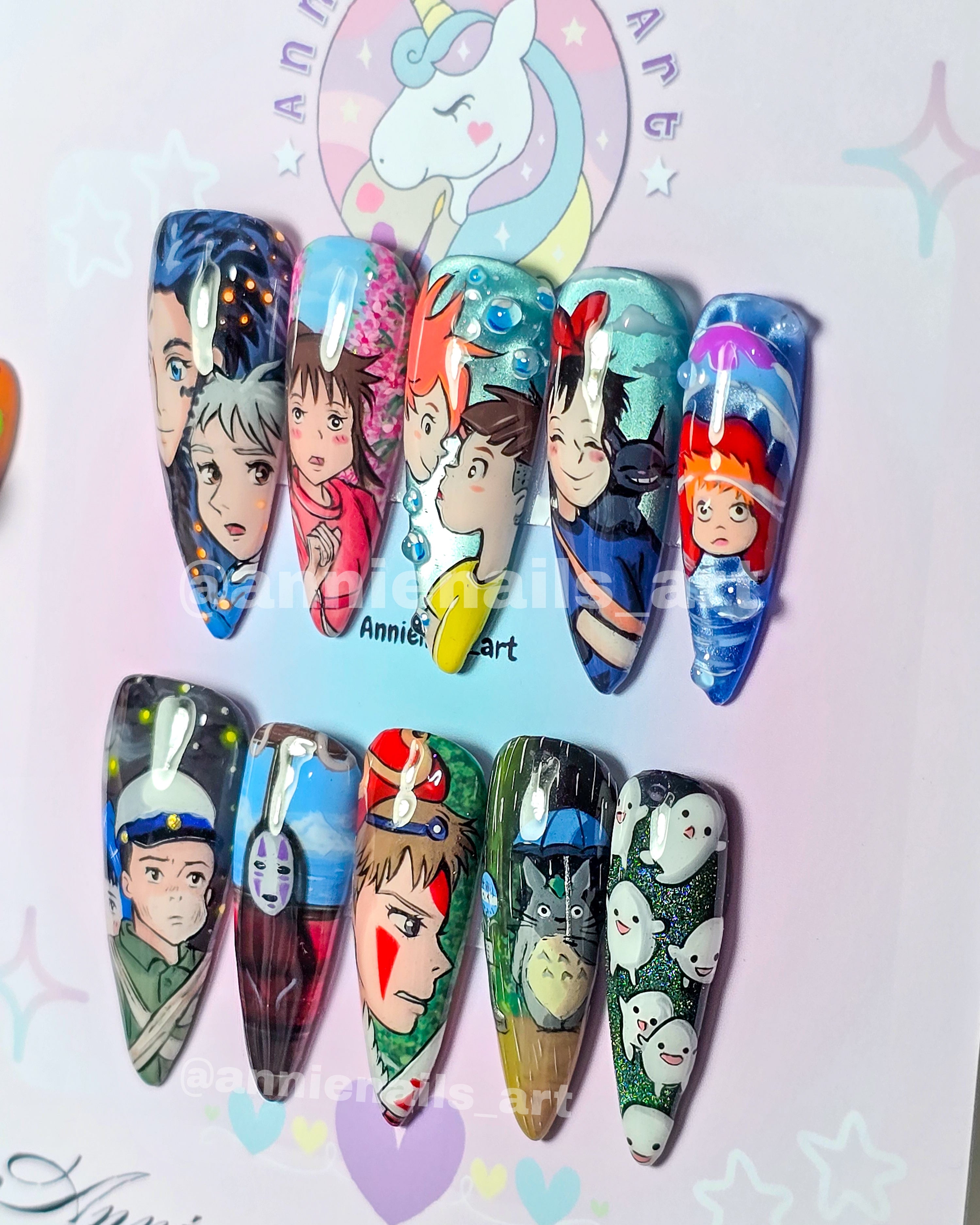Uñas Studio Ghibli