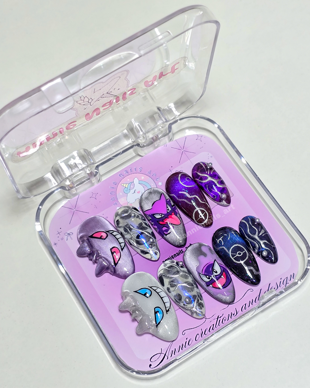 Uñas Pokemon Gengar