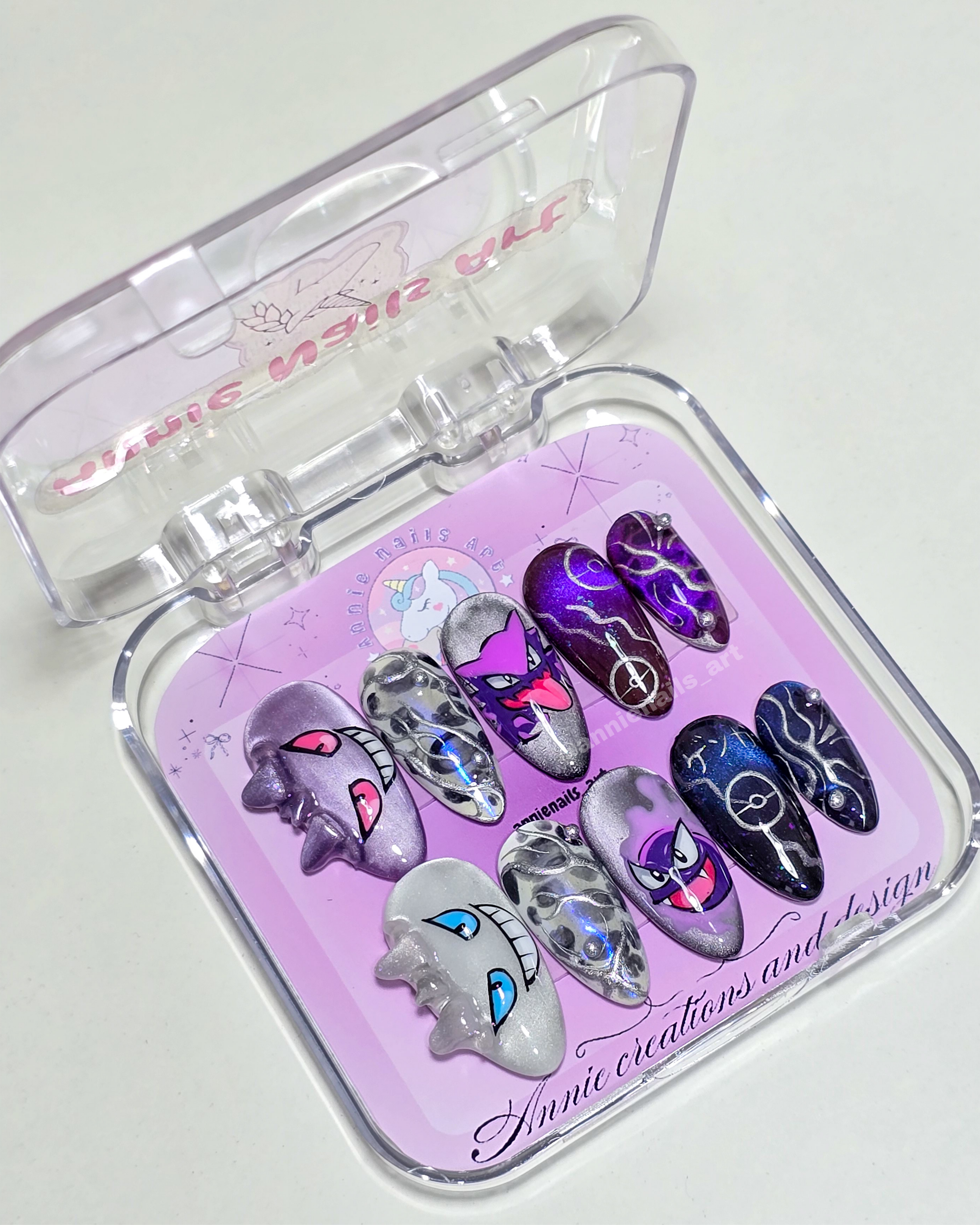 Uñas Pokemon Gengar