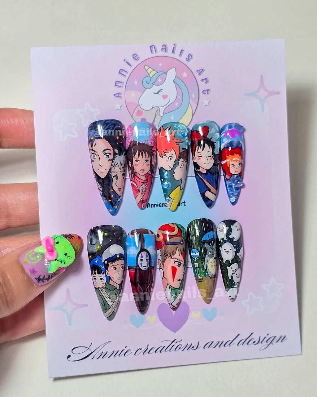 Uñas Studio Ghibli