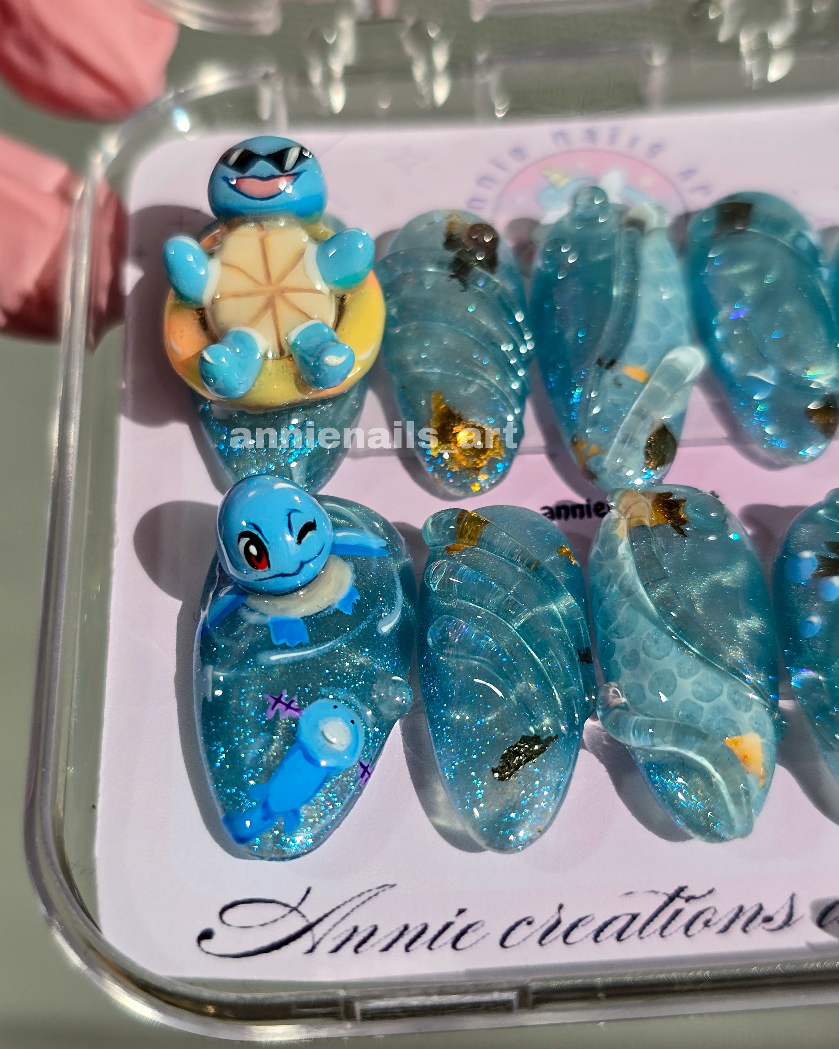 Uñas Squirtle