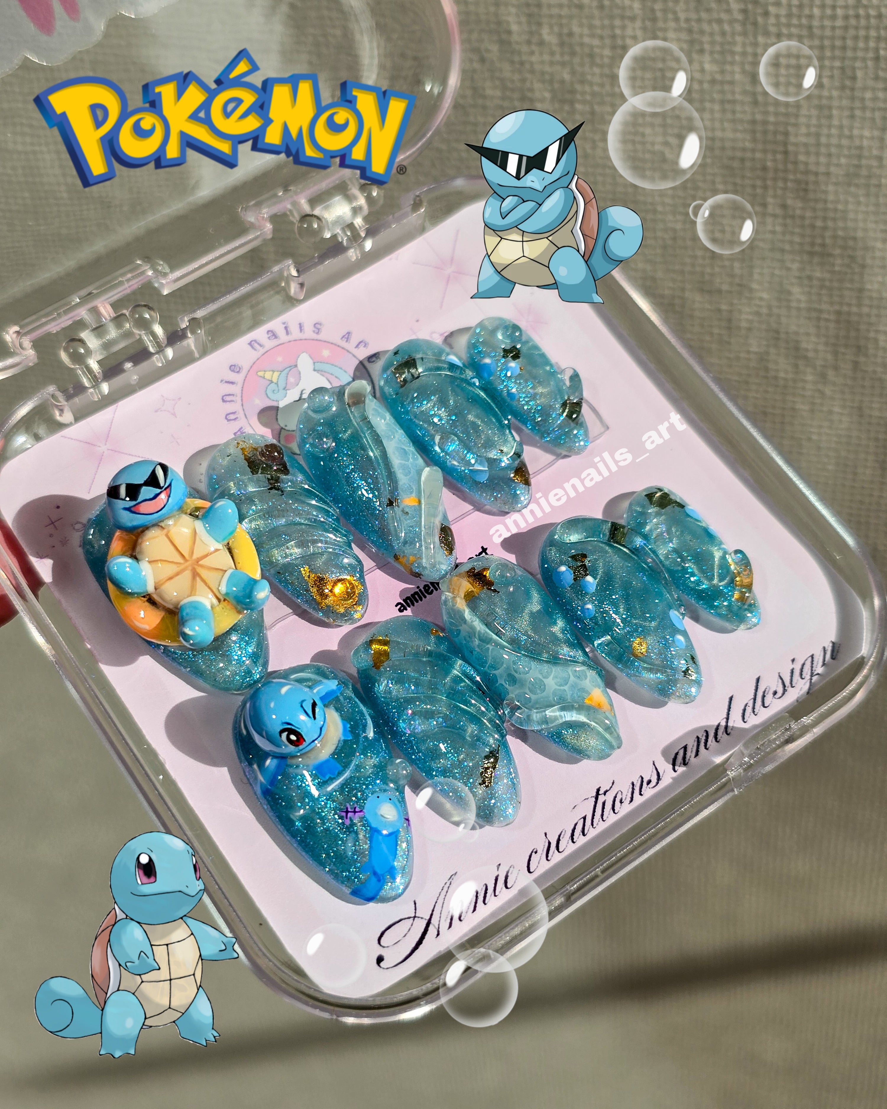 Uñas Squirtle