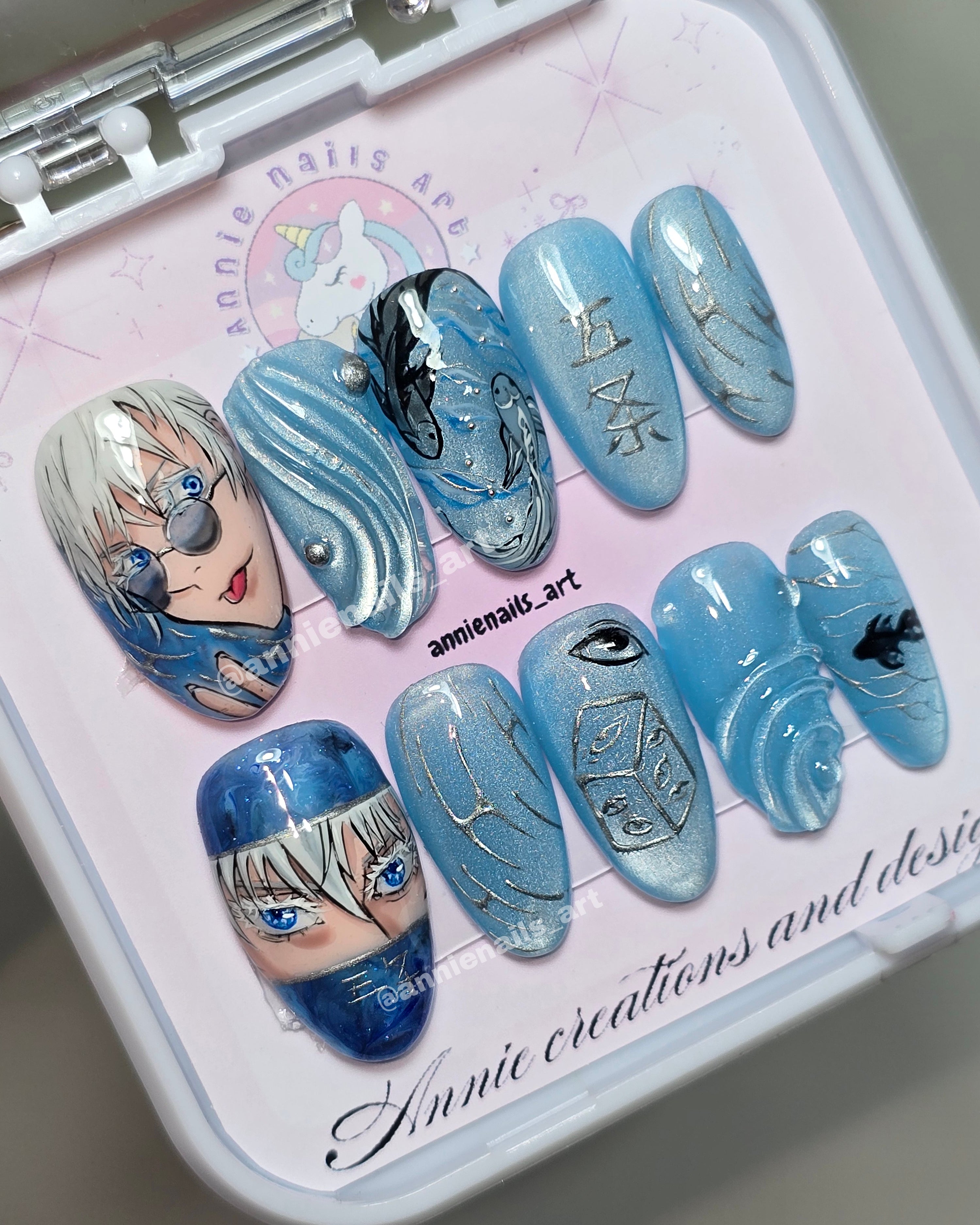 Uñas Gojo Jujutsu Kaisen